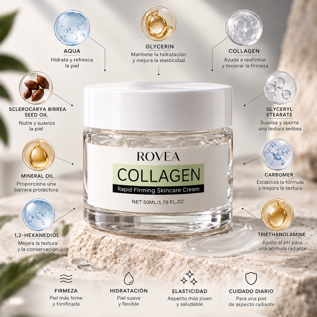 Crema de colágeno anticelulítica