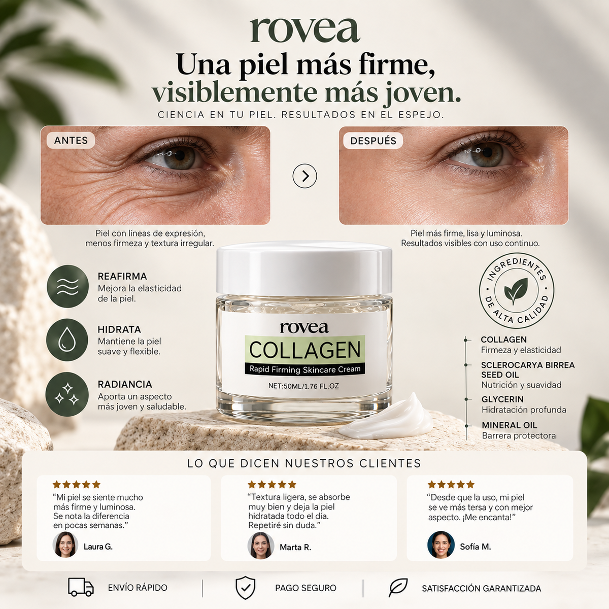 Crema de colágeno anticelulítica